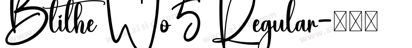 Blithe Wo5 Regular字体转换